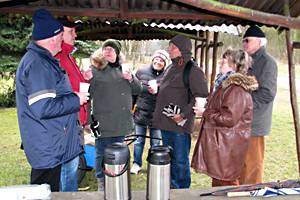 Zwischenstation - Winterwanderung des Heimatvereins Lostau 2016